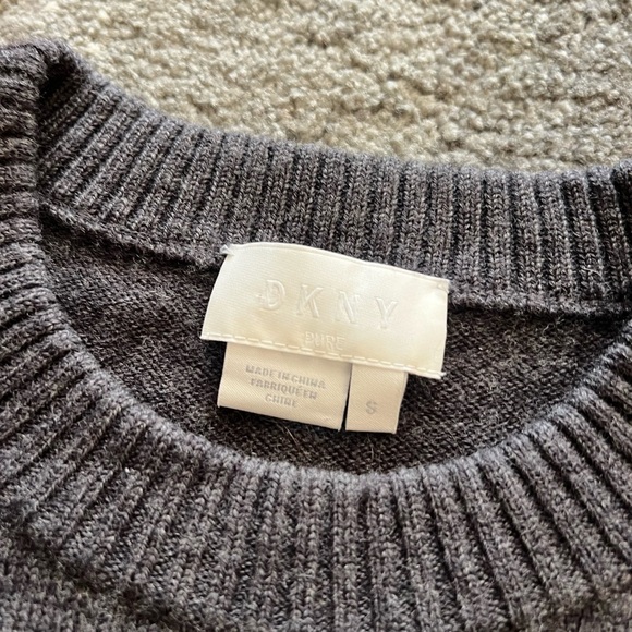 DKNY Pure Merino Wool Sweater Vest Tunic Top - Picture 2 of 4